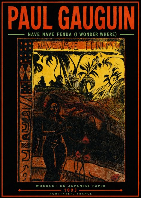 Paul Gauguin Nave Nave Fenua (I Wonder Where) No5 - Juliste