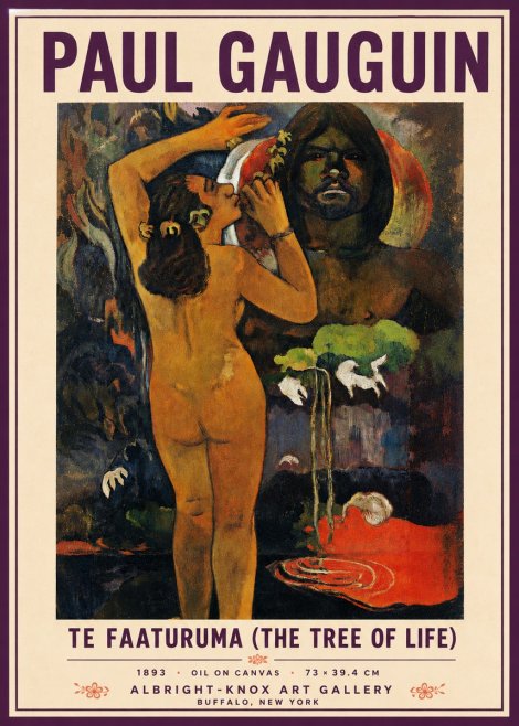 Paul Gauguin Te Faaturuma (the Tree of Life) No3 - Juliste