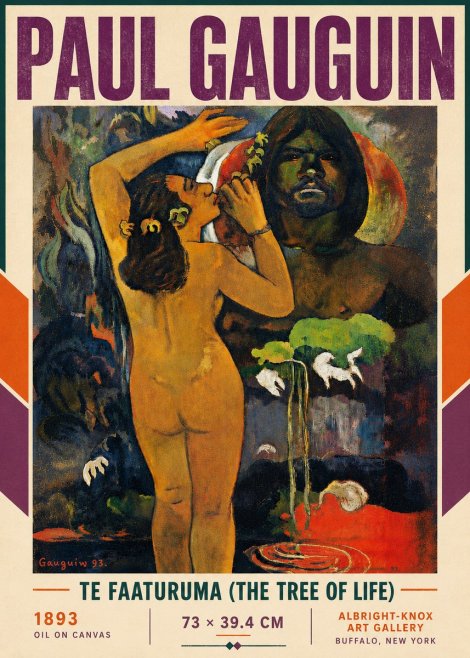 Paul Gauguin Te Faaturuma (the Tree of Life) No5 - Juliste