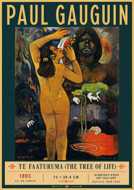 Paul Gauguin Te Faaturuma (the Tree of Life) No6 - Juliste