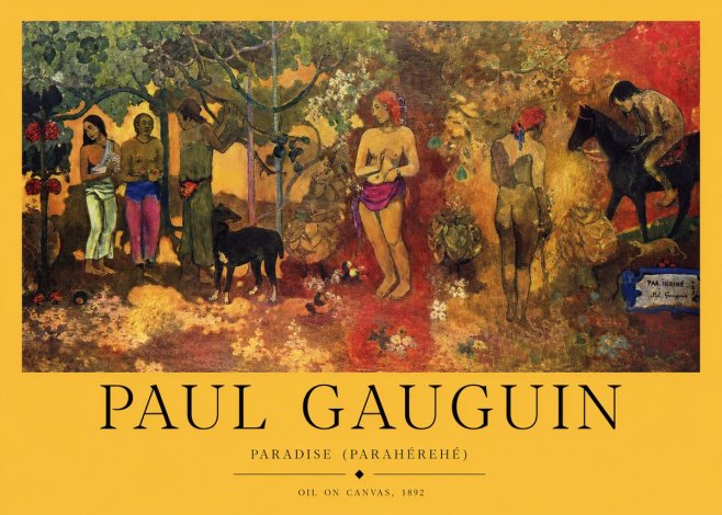 Paul Gauguin Paradise (Parahéréhé) No1 - Juliste