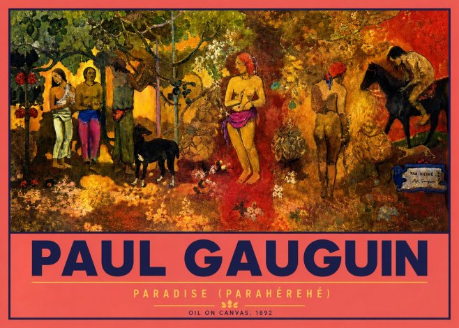 Paul Gauguin Paradise (Parahéréhé) No4 - Juliste