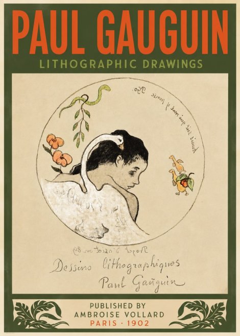 Paul Gauguin Dessins Lithographiques No4 - Juliste
