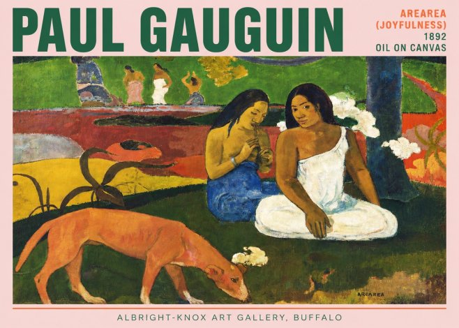 Paul Gauguin Arearea (Joyfulness) No3 - Juliste
