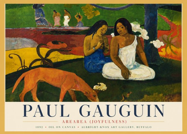 Paul Gauguin Arearea (Joyfulness) No4 - Juliste