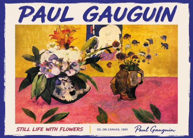 Paul Gauguin Still Life with Flowers No6 - Juliste