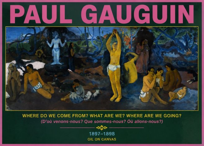 Paul Gauguin D'où Venons Nous? Que Sommes Nous? Où Allons Nous? No4 - Juliste