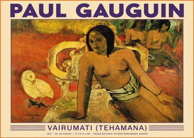 Paul Gauguin Vairumati (Tehamana) No3 - Juliste