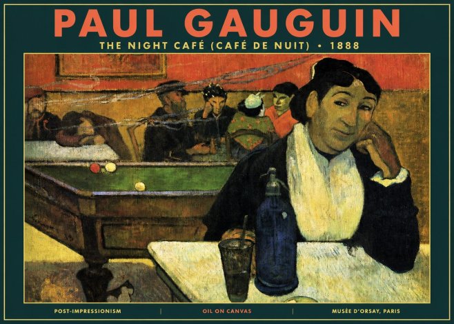 Paul Gauguin The Night Café (Café De Nuit) No2 - Juliste