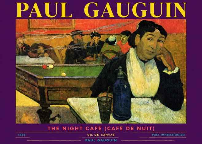 Paul Gauguin The Night Café (Café De Nuit) No3 - Juliste