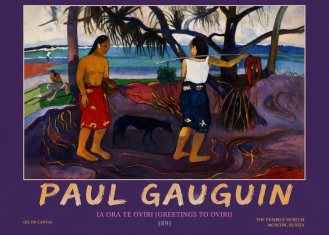 Paul Gauguin Ia Ora Na Te Ovari (I Raro Te Oviri) No4 - Juliste