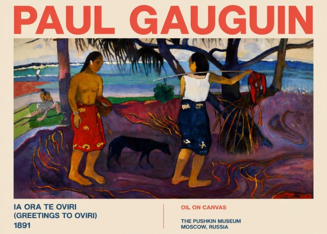 Paul Gauguin Ia Ora Na Te Ovari (I Raro Te Oviri) No6 - Juliste