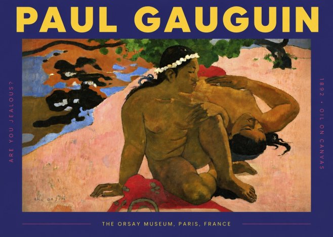 Paul Gauguin Are You Jealous? No4 - Juliste