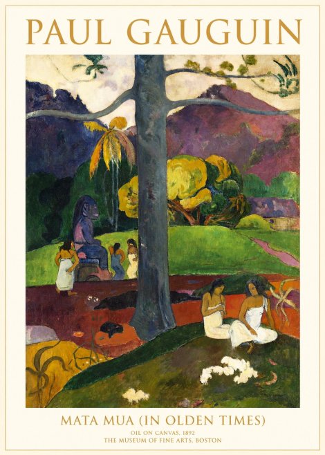 Paul Gauguin Mata Mua (in Olden Times) No1 - Juliste