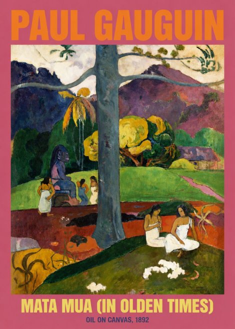 Paul Gauguin Mata Mua (in Olden Times) No2 - Juliste