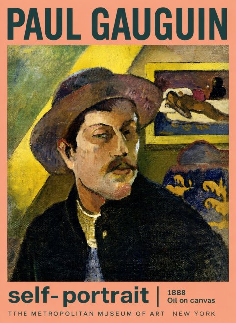 Paul Gauguin Self-portrait II No3 - Juliste