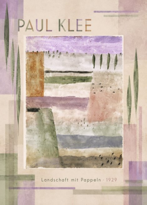 Paul Klee Landschaft Mit Pappeln No4 - Juliste