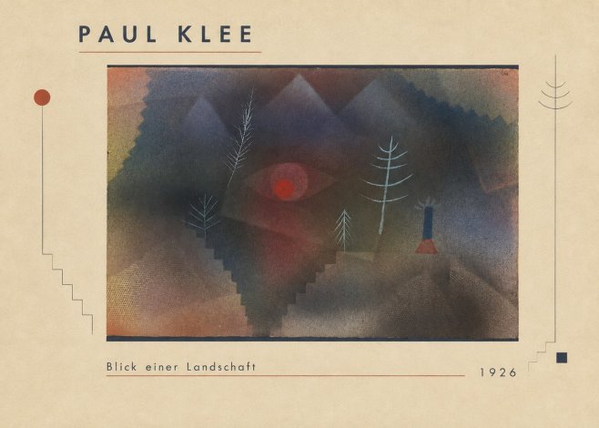 Paul Klee Blick Einer Landschaft No1 - Juliste