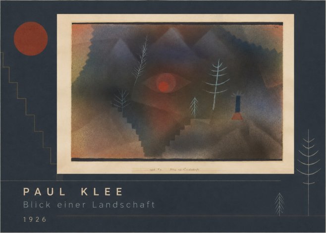 Paul Klee Blick Einer Landschaft No2 - Juliste