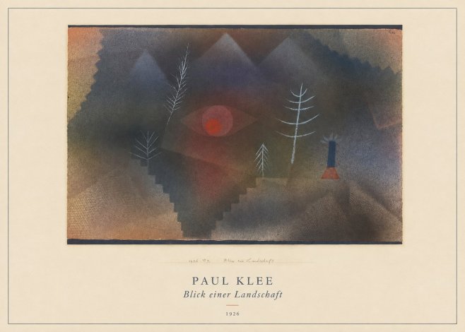 Paul Klee Blick Einer Landschaft No4 - Juliste