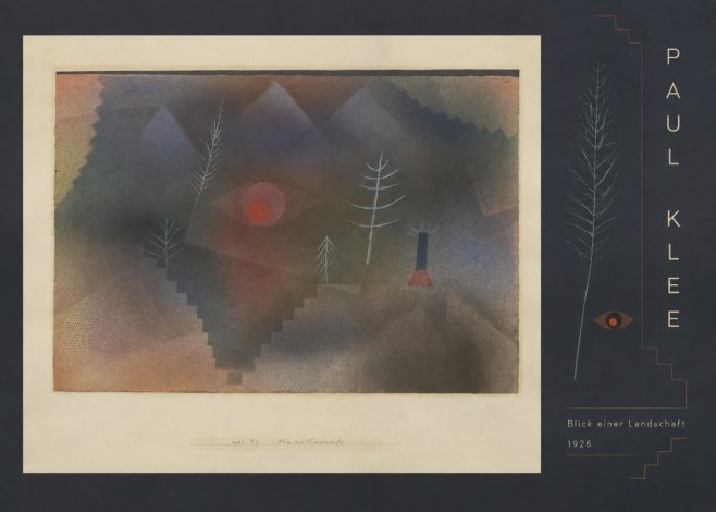 Paul Klee Blick Einer Landschaft No5 - Juliste
