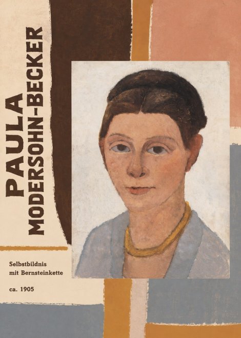 Paula Modersohn-Becker Selbstbildnis Mit Bernsteinkette No4 - Juliste