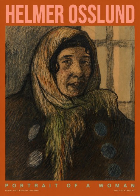 Helmer Osslund Portrait of a Woman No2 - Juliste