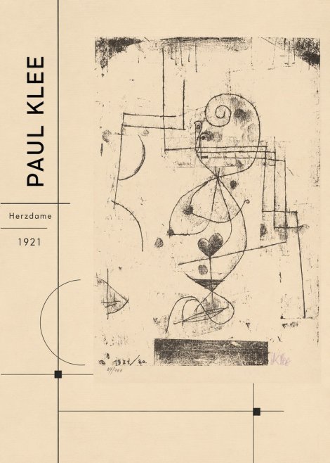 Paul Klee Herzdame No2 - Juliste
