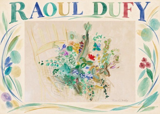 Raoul Dufy Bouquet in a Basket No5 - Juliste