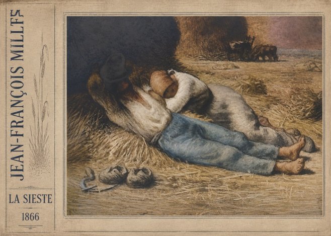 Jean-François Millet La Sieste No2 - Juliste