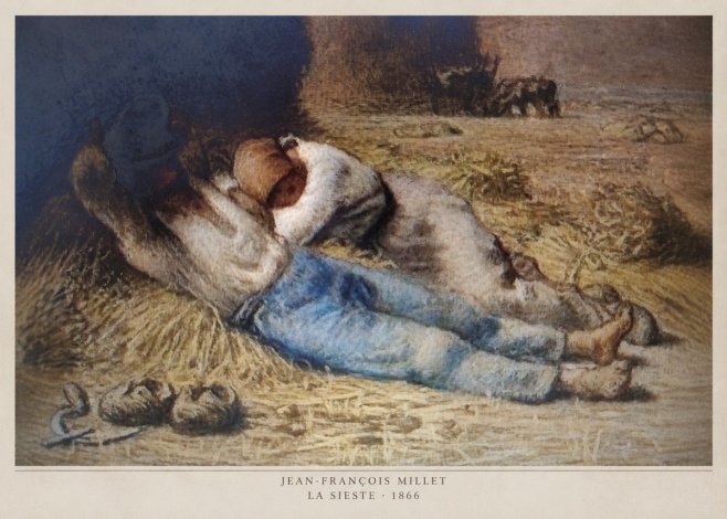 Jean-François Millet La Sieste No5 - Juliste