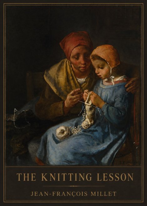 Jean-François Millet The Knitting Lesson I No1 - Juliste