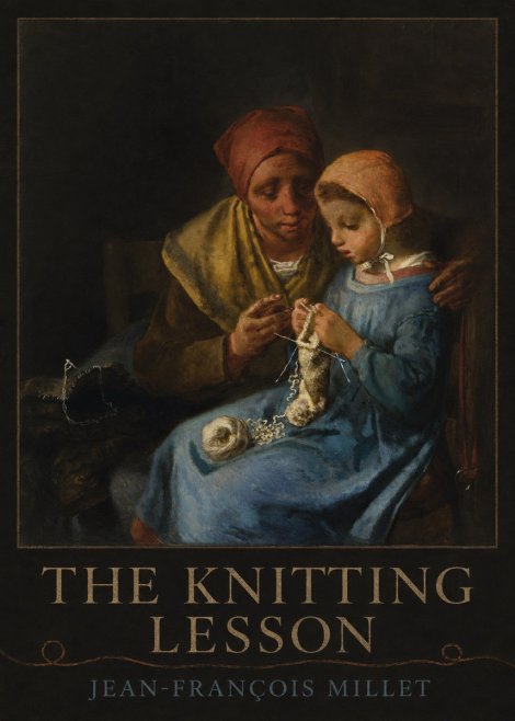 Jean-François Millet The Knitting Lesson I No3 - Juliste