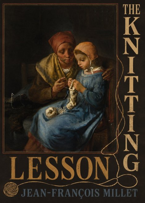 Jean-François Millet The Knitting Lesson I No6 - Juliste