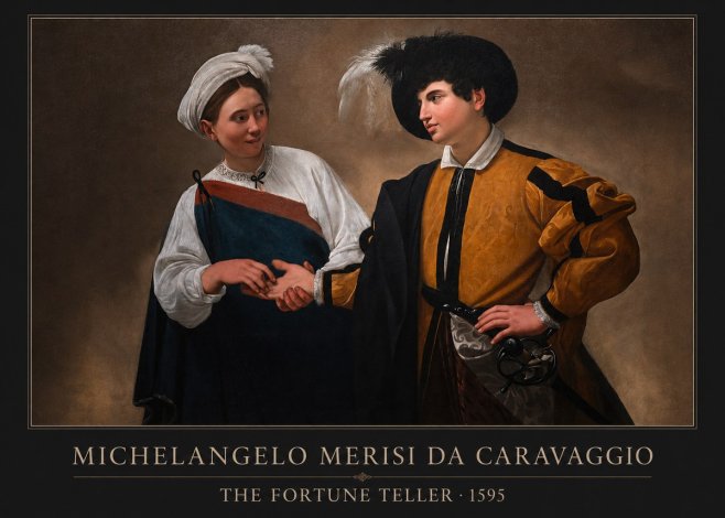 Michelangelo Merisi da Caravaggio The Fortune Teller II No1 - Juliste