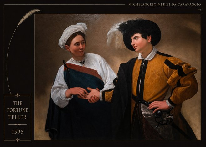 Michelangelo Merisi da Caravaggio The Fortune Teller II No4 - Juliste