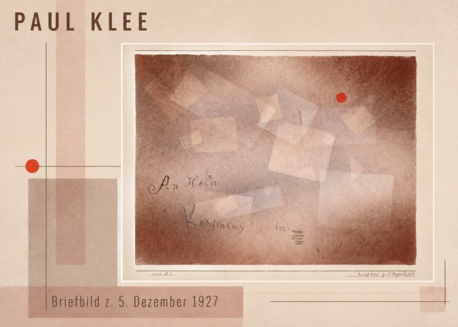 Paul Klee Briefbild Z. 5. Dezember 1927 No3 - Juliste