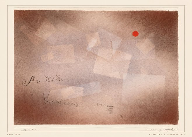 Paul Klee Briefbild Z. 5. Dezember 1927 No5 - Juliste