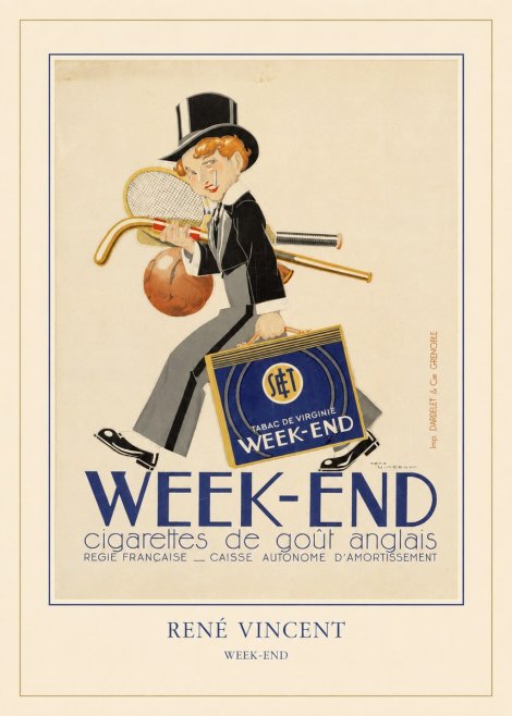 René Vincent Week-end No4 - Juliste