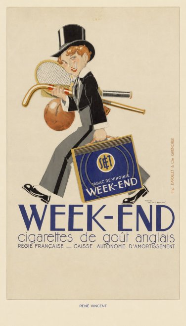 René Vincent Week-end No6 - Juliste