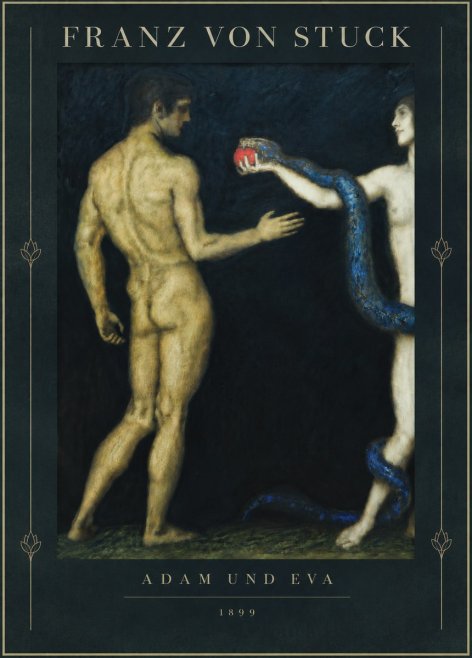 Franz von Stuck Adam Und Eva No5 - Juliste
