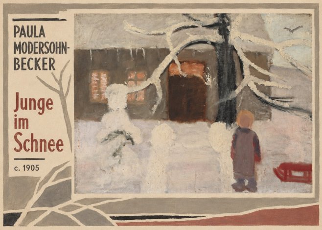 Paula Modersohn-Becker Junge Im Schnee No2 - Juliste
