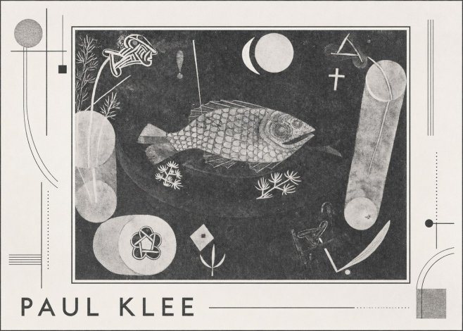 Paul Klee Abstract Fish No3 - Juliste