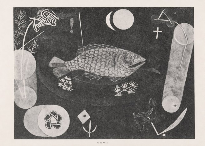 Paul Klee Abstract Fish No6 - Juliste