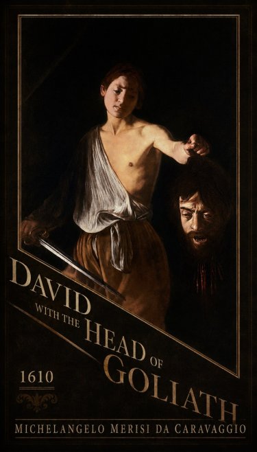 Michelangelo Merisi da Caravaggio David with the Head of Goliath III No4 - Juliste
