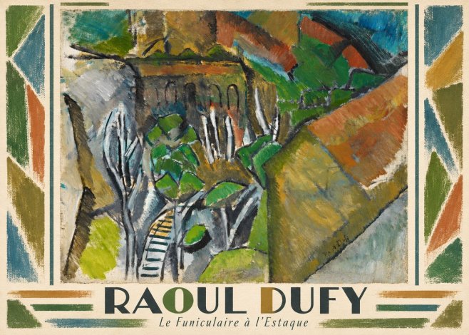 Raoul Dufy Le Funiculaire À L'estaque No1 - Juliste