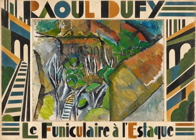Raoul Dufy Le Funiculaire À L'estaque No4 - Juliste