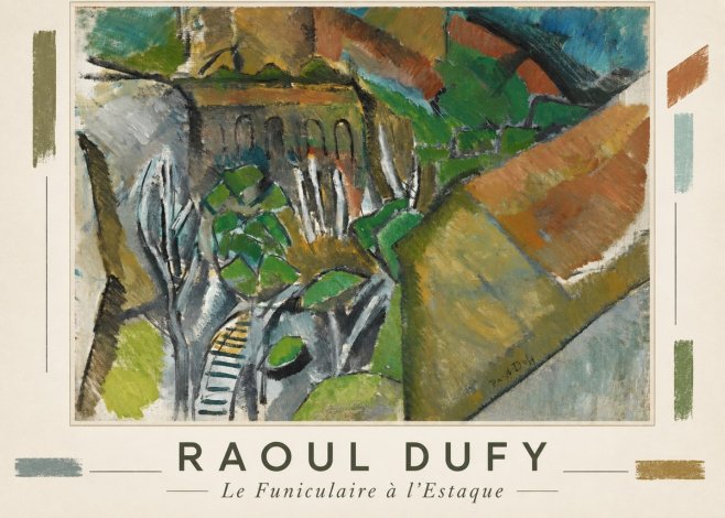 Raoul Dufy Le Funiculaire À L'estaque No5 - Juliste