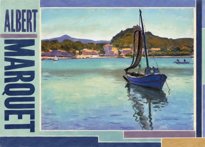 Albert Marquet Blue Boat in the Harbor No2 - Juliste