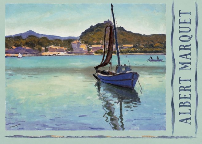 Albert Marquet Blue Boat in the Harbor No5 - Juliste
